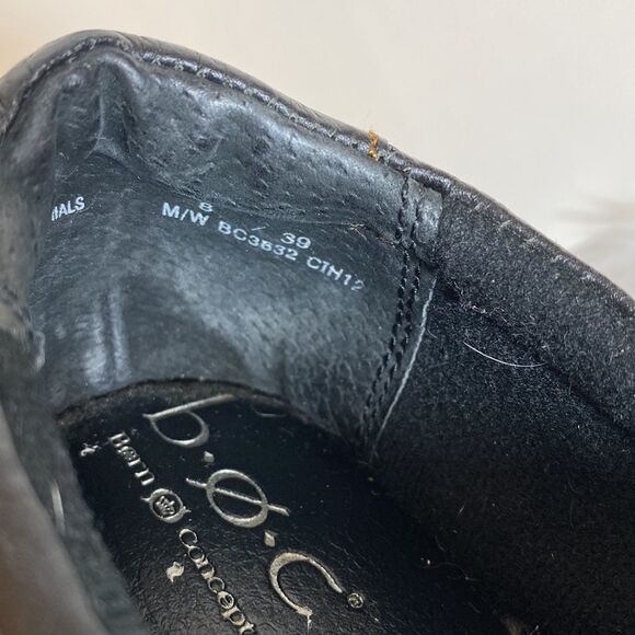 B.O.C. by Born black leather clogs size 8 - Picture 10 of 10